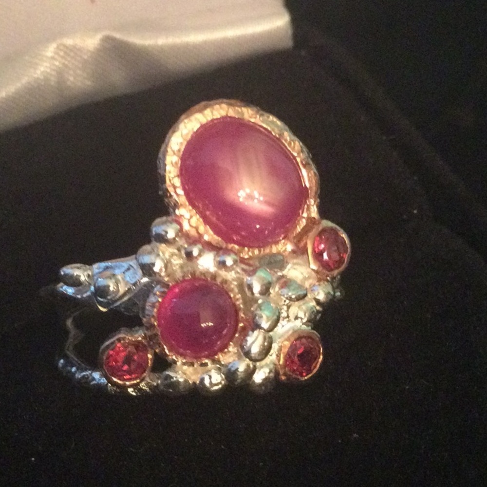 Genuine Natural Star Ruby Ring - image 3